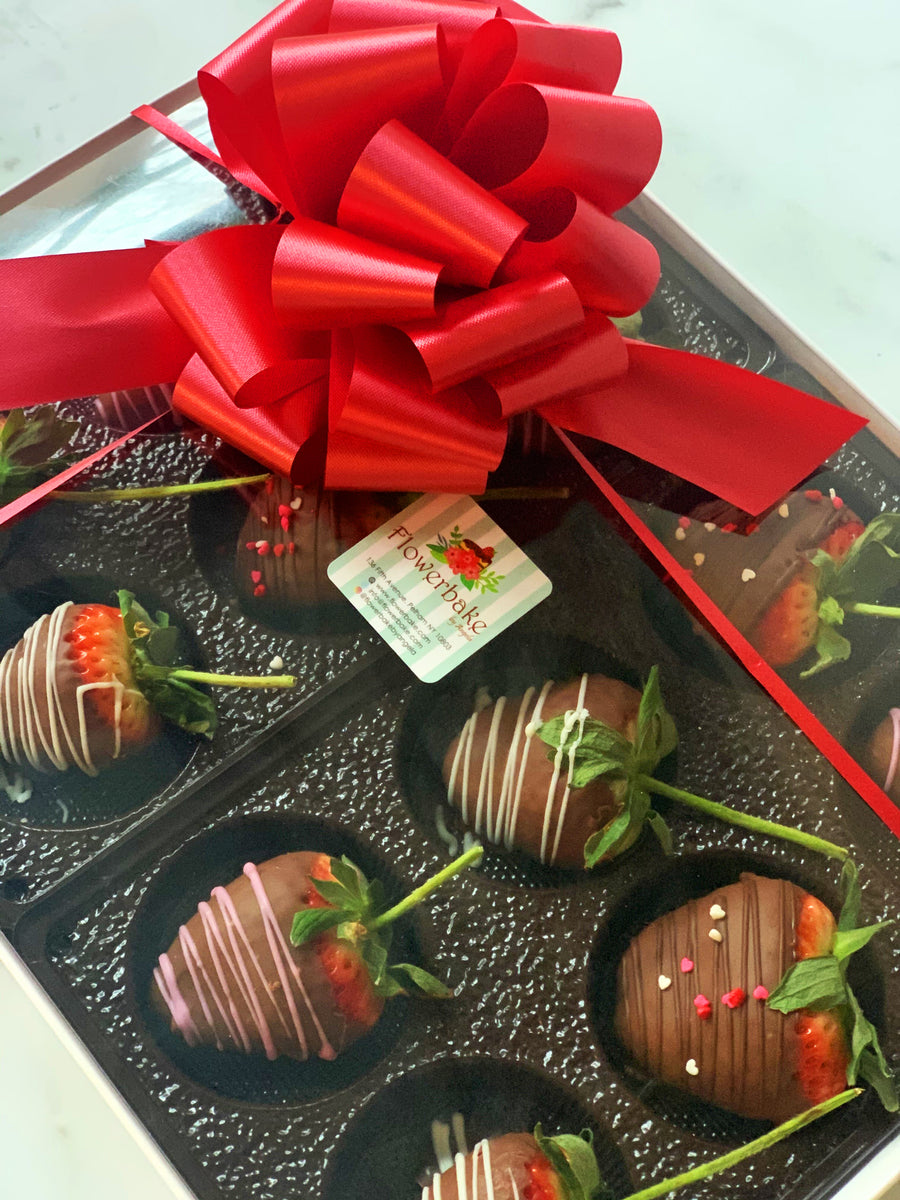 Long Stem Chocolate Covered Strawberries – Flowerbake by Angela, image size:900x1200