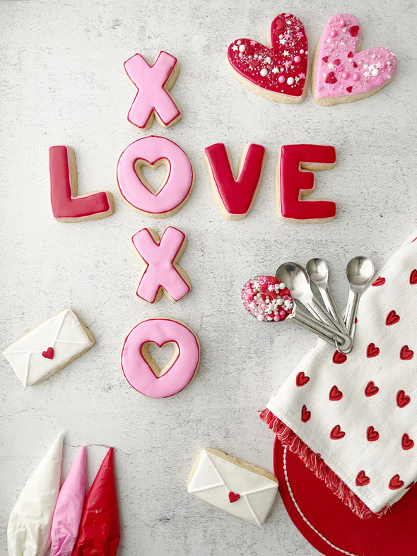BakesyKit Valentine's LOVE XOXO Crossword Cookie Kit (Mix)