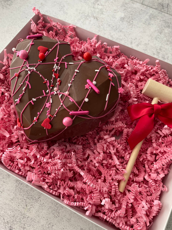 Valentine's Breakable Chocolate Heart
