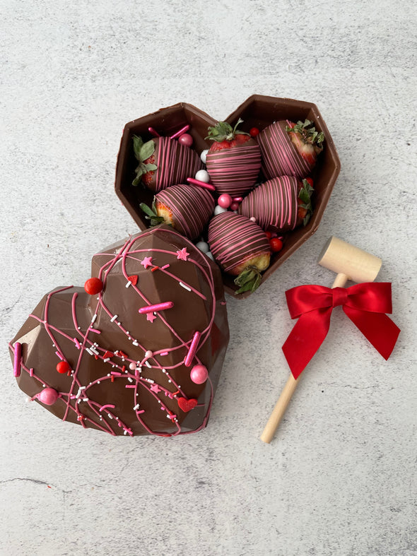 Valentine's Breakable Chocolate Heart