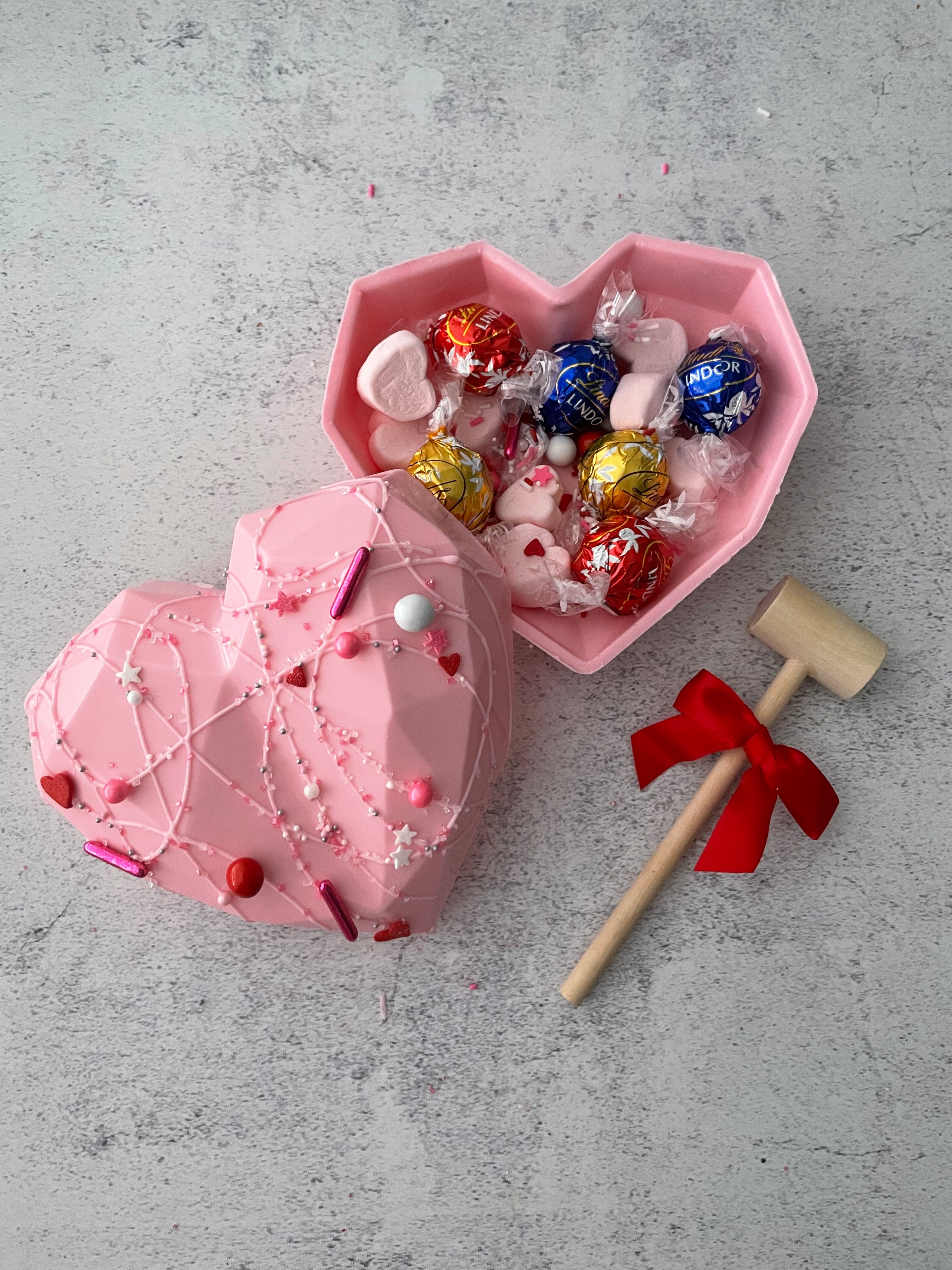 Breakable Chocolate Conversation Hearts