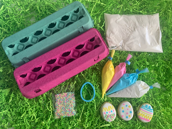 BakesyKit Easter Egg Cookie Kit (Cookie Mix) - Flowerbake by Angela