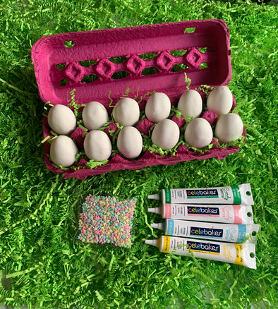 BakesyKit Easter Egg Cake Ball Decorating Kit - Flowerbake by Angela