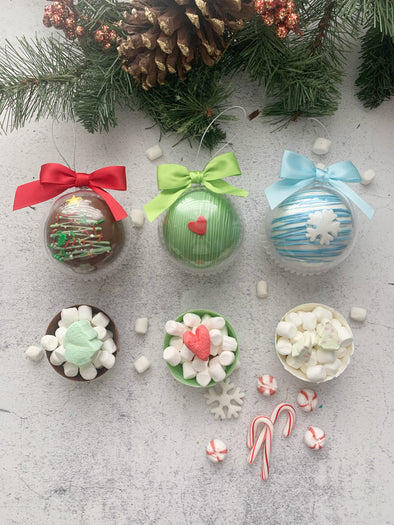 Set of 4 Holiday Hot Chocolate Bombs