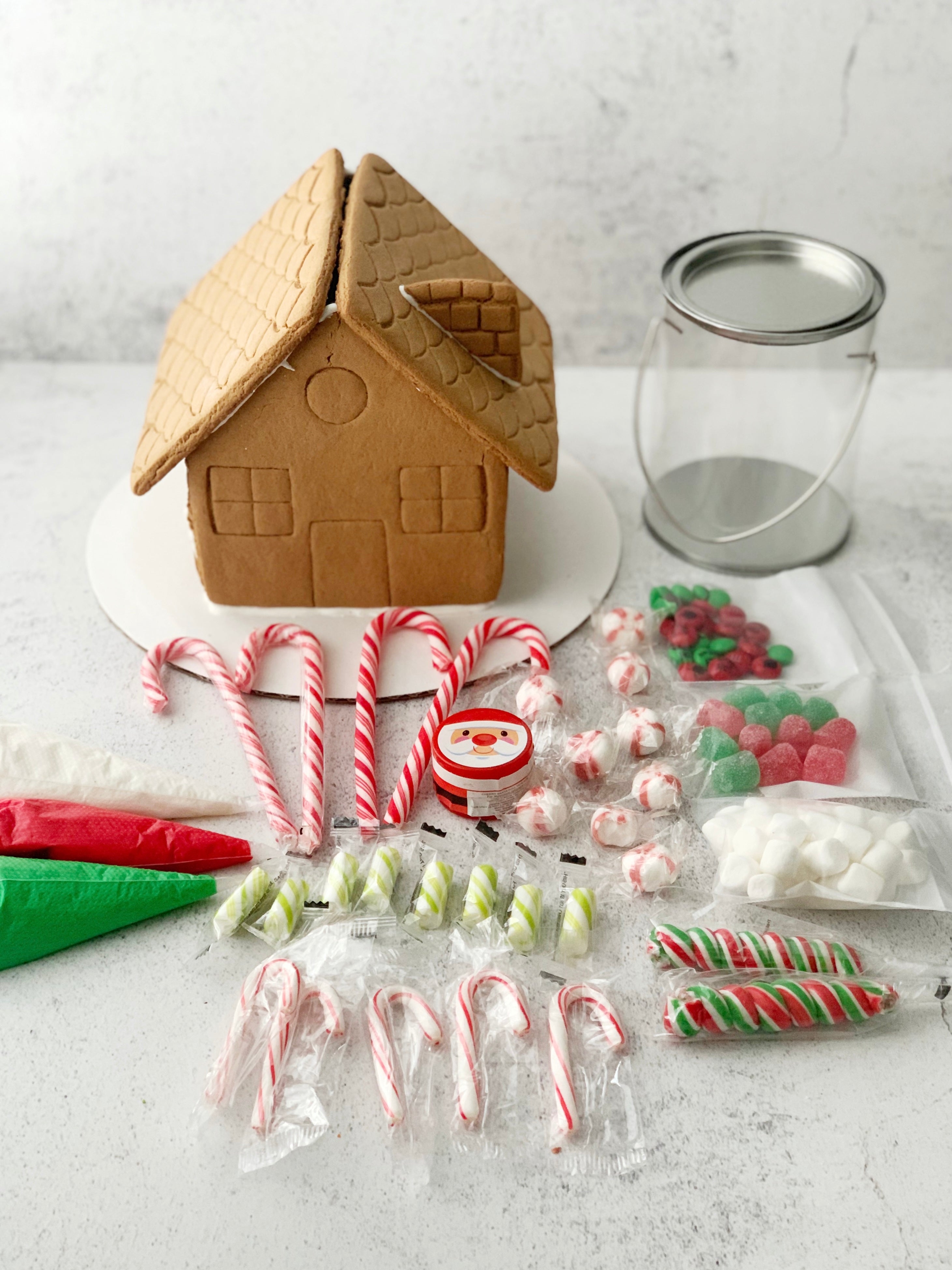 Decorate Your Own Pre-Assembled Gingerbread House Kit – Flowerbake ...