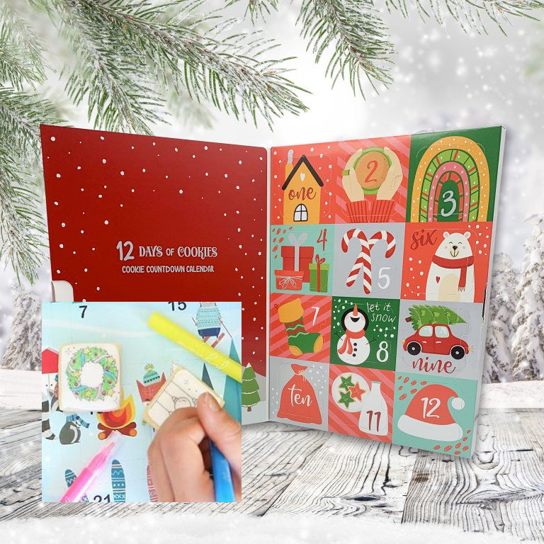 Decorate Your Own Advent Calendar Cookie Kit – Flowerbake by Angela