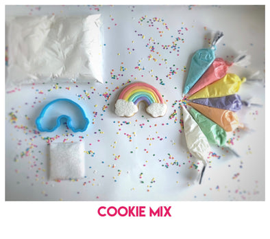 BakesyKit Rainbow Cookie Kit (Cookie Mix) - Flowerbake by Angela