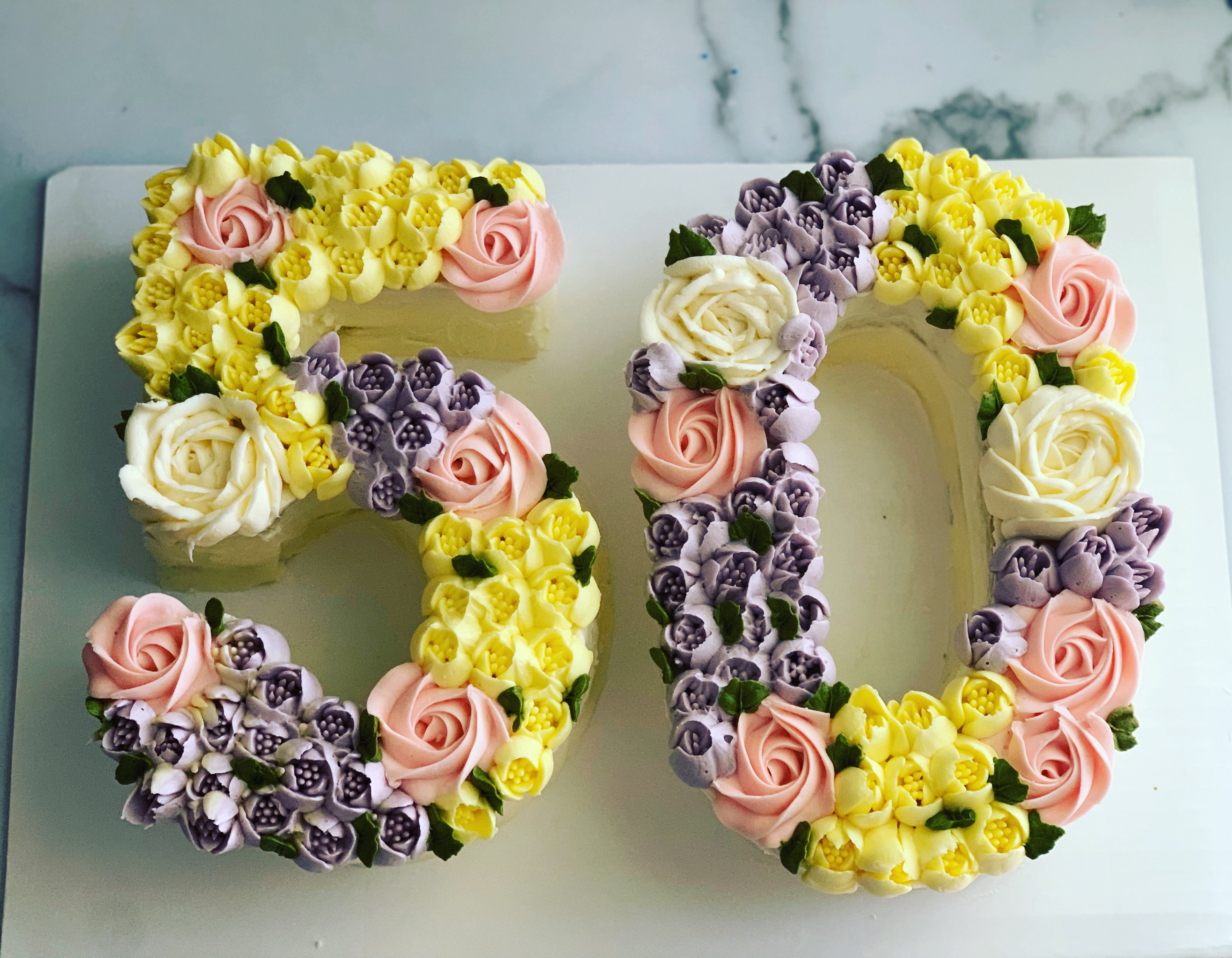 Number or Letter Cake – Flowerbake by Angela