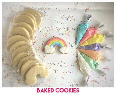 BakesyKit Rainbow Cookie Kit (Baked Cookies) - Flowerbake by Angela