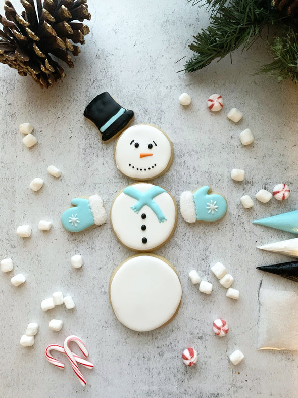 BakesyKit Holiday Snowman Puzzle Cookie Kit (Dough)